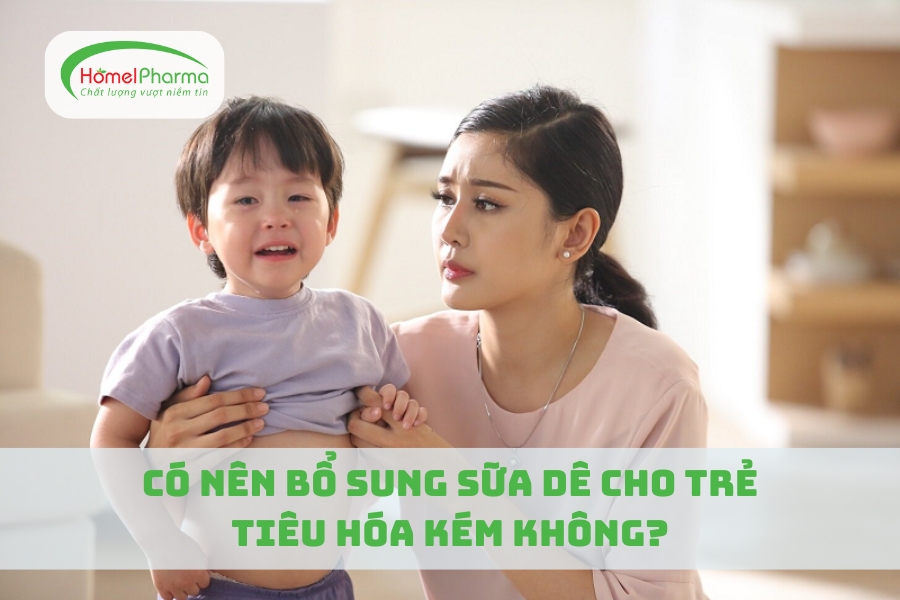 Có Nên Bổ Sung Sữa Dê Cho Trẻ Tiêu Hóa Kém Không?