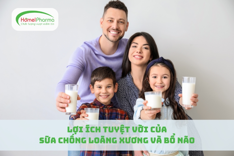 Lợi Ích Tuyệt Vời Của Sữa Chống Loãng Xương Và Bổ Não