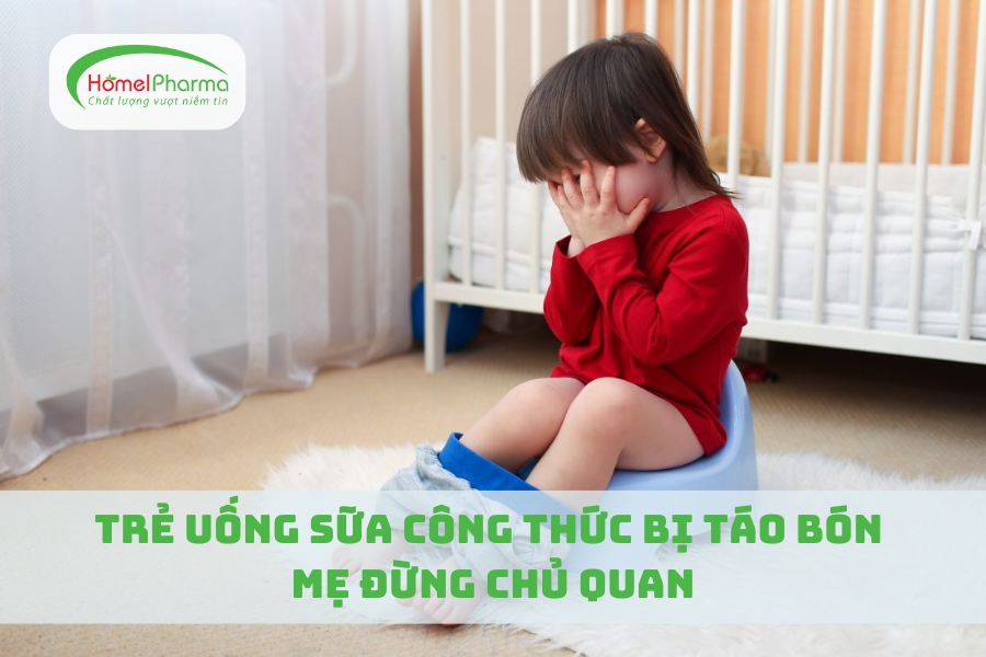 Trẻ Uống Sữa Công Thức Bị Táo Bón - Mẹ Đừng Chủ Quan