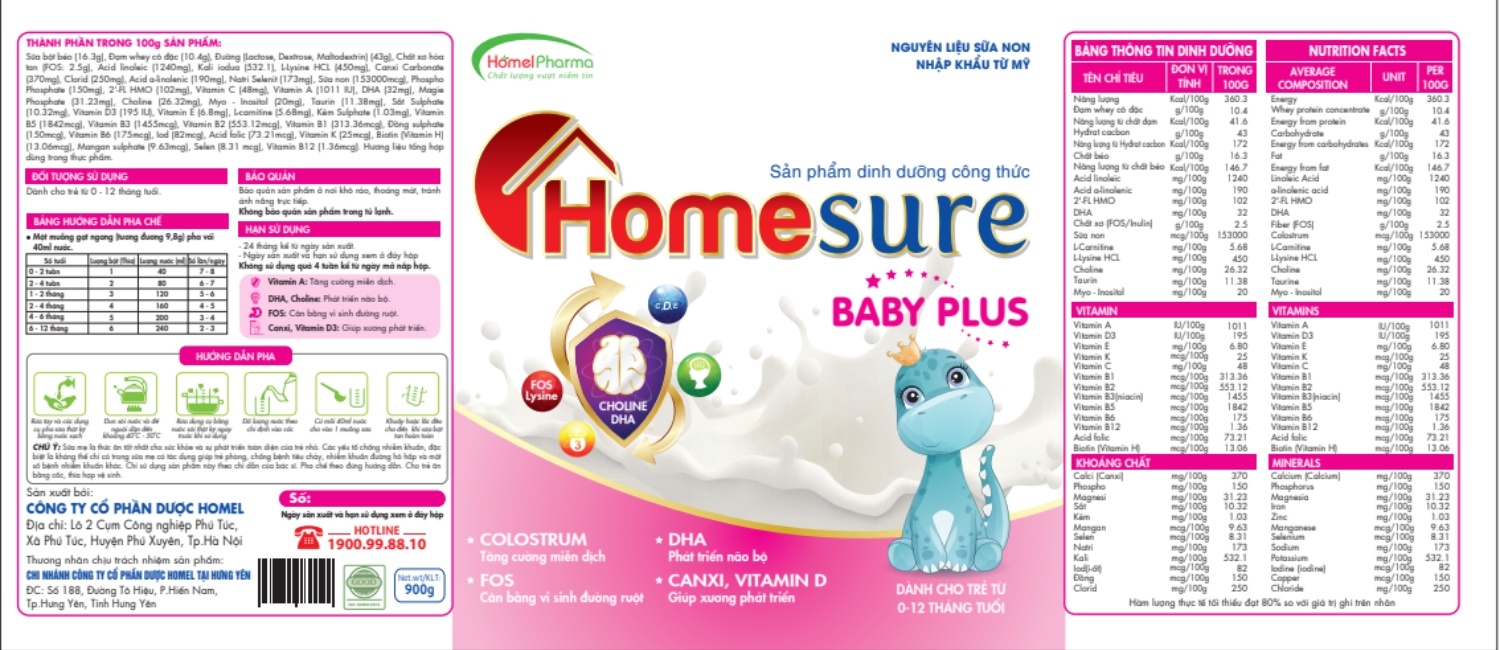 Sữa Homesure Baby Plus - Giải Pháp Cho Phát Triển Toàn Diện Ở Trẻ