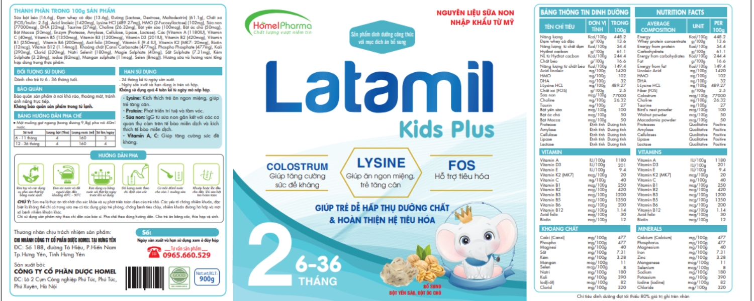 Latamil Kids Plus - Bổ Sung Dinh Dưỡng Và Nâng Cao Đề Kháng Cho Trẻ