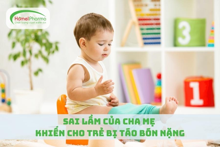 Sai Lầm Của Cha Mẹ Khiến Cho Trẻ Bị Táo Bón Nặng