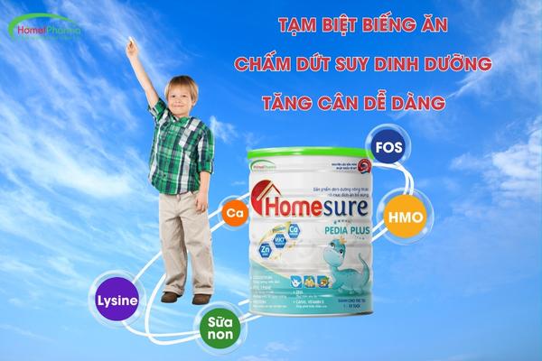 Sữa Homesure Pedia Plus - Cùng Con Lớn Khỏe Mỗi Ngày