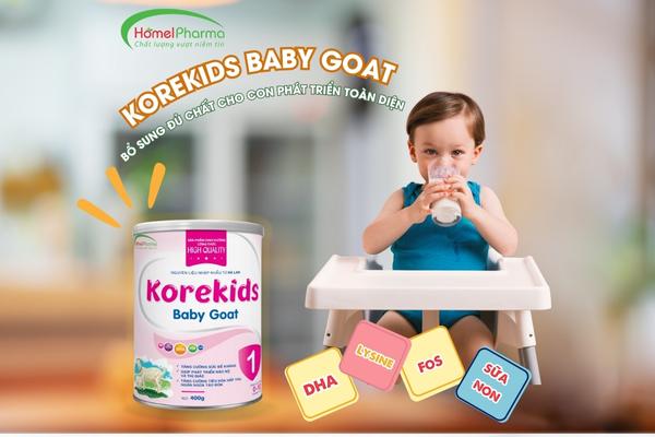 Sữa Korekids Baby Goat - Phát Triển Toàn Diện Trẻ 0-12 Tháng Tuổi