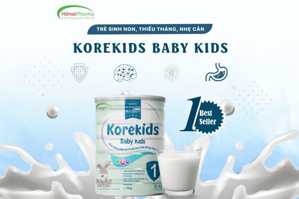 Sữa Korekids Baby Kids - Review Dòng Sữa Cho Trẻ Sơ Sinh Nhẹ Cân Thiếu Tháng