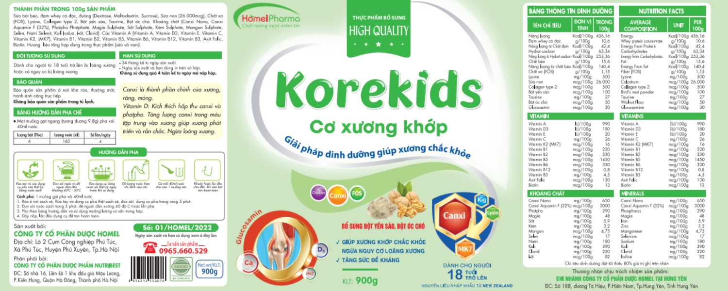 Sữa Korekids Cơ Xương Khớp Có Tác Dụng Gì?