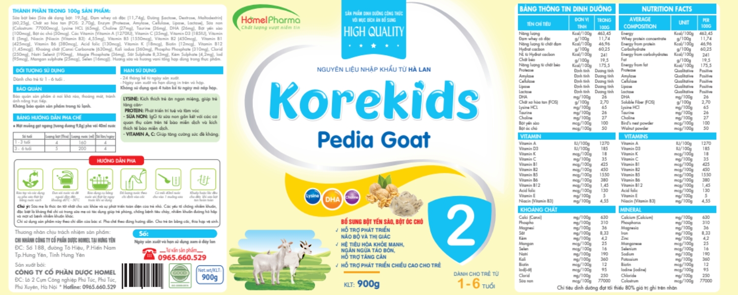 Sữa Korekids Pedia Goat - Người Bạn Đồng Hành Của Trẻ 1 - 6 Tuổi