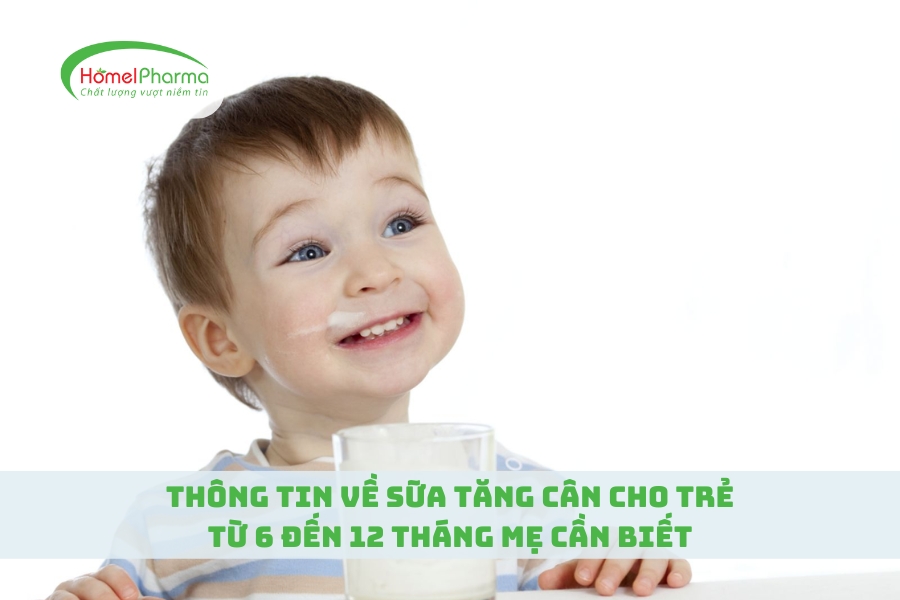 Thông Tin Về Sữa Tăng Cân Cho Trẻ Từ 6 Đến 12 Tháng Mẹ Cần Biết