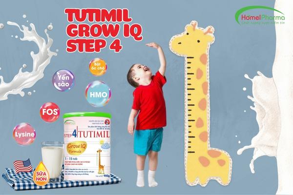 TUTIMIL GROW IQ Step 4 - Giải Pháp Giúp Con Cao Lớn Theo Từng Giai Đoạn