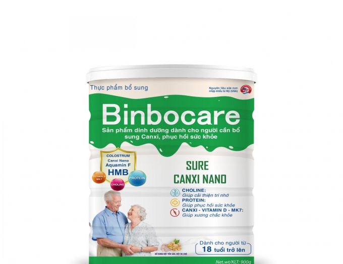 Binbocare Sure Canxi Nano - Bổ Sung Canxi, Phục Hồi Sức Khỏe