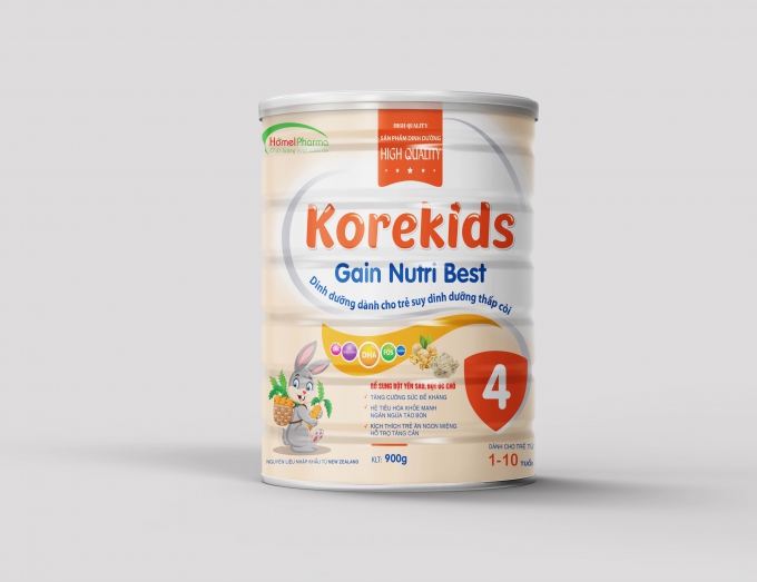 Korekids Gain Nutri Best - Dành Cho Trẻ Thấp Còi Từ 1-10 Tuổi