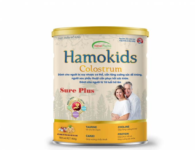 Hamokids Colostrum Sure Plus - Tăng Cường Sức Khỏe Cho Người Từ 18 Tuổi Trở Lên