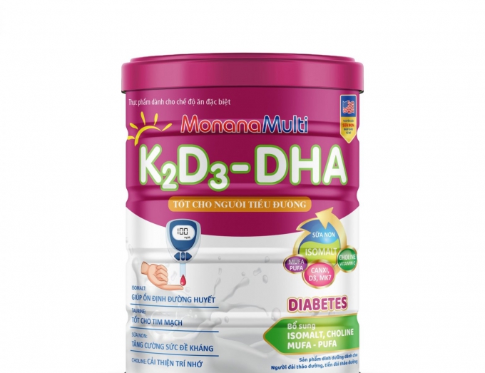 MonanaMulti K2D3-DHA Diabetes - Dành Cho Người Tiểu Đường
