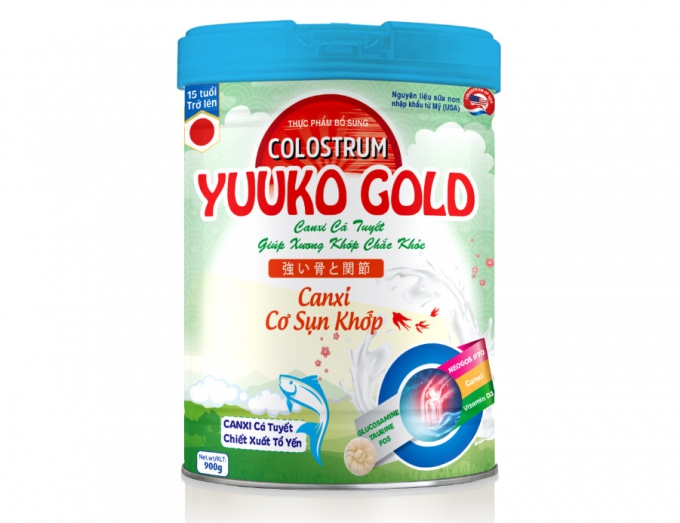 YUUKO GOLD CANXI Cơ Sụn Khớp - Giúp Xương Chắc Khỏe