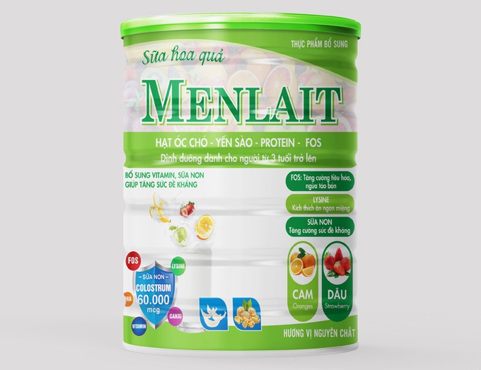 Sữa hoa quả Menlait cho người từ 3 tuổi trở bổ sung vitamin giúp tăng cường sức đề kháng