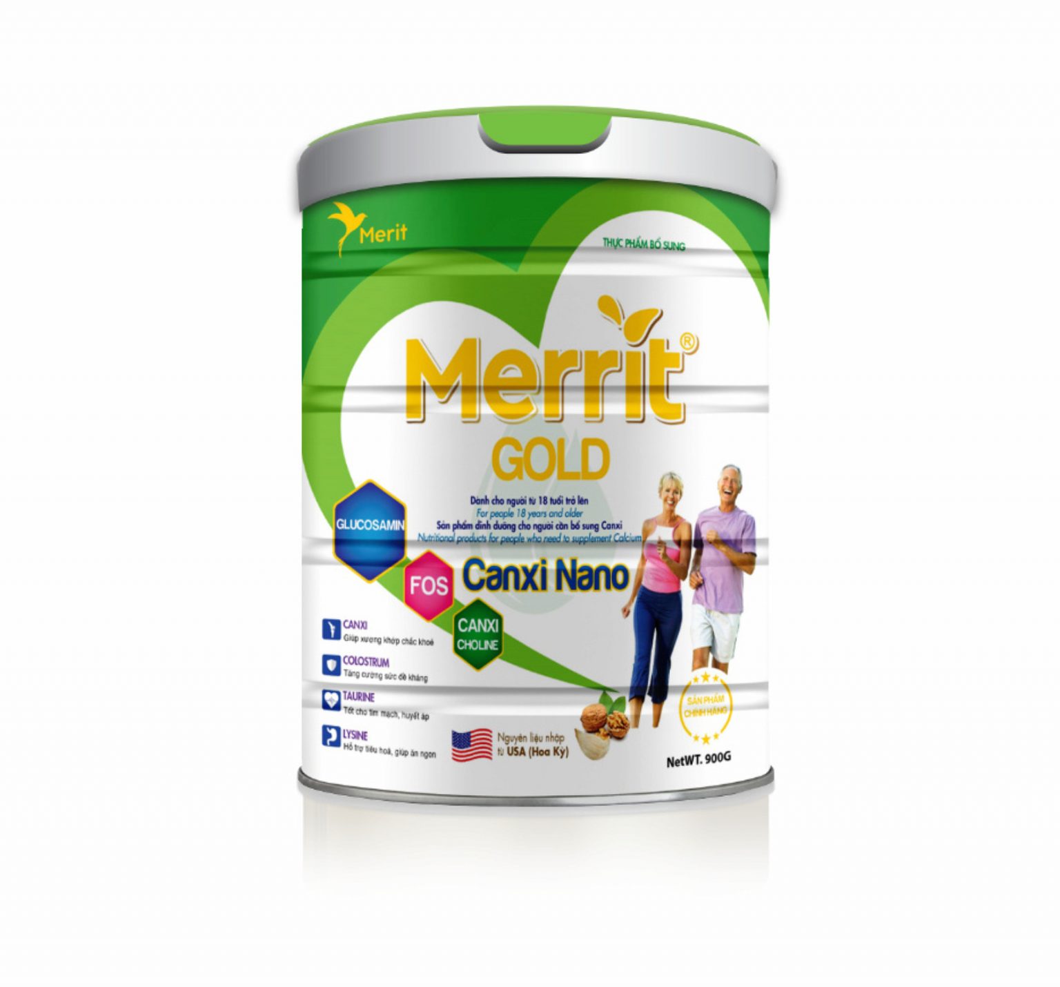 Merrit Gold Canxi Nano - Bổ Sung Canxi Cho Người Từ 18 Tuổi Trở Lên