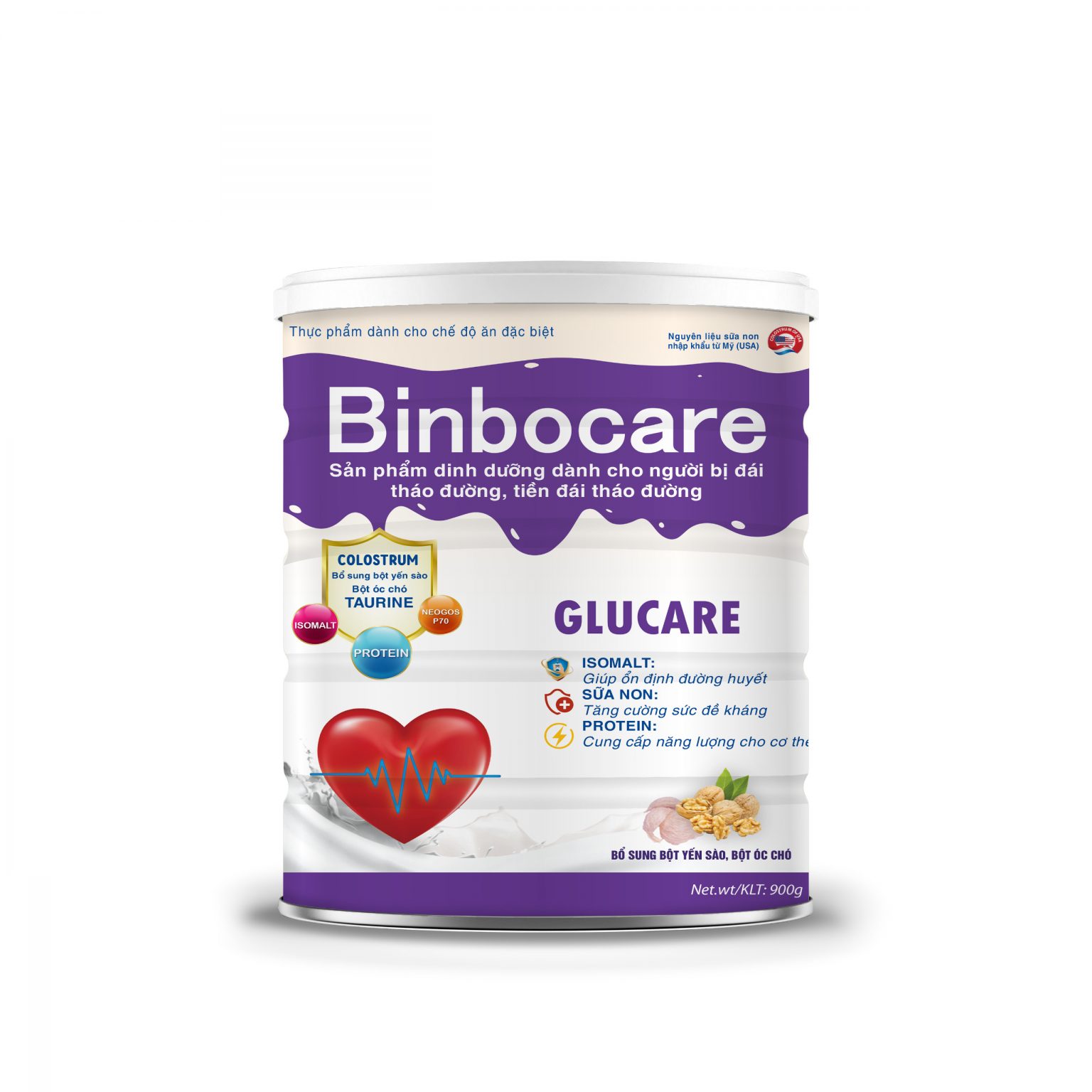 Binbocare Glucare - Dinh Dưỡng Cho Người Đái Tháo Đường, Tiền Đái Tháo Đường