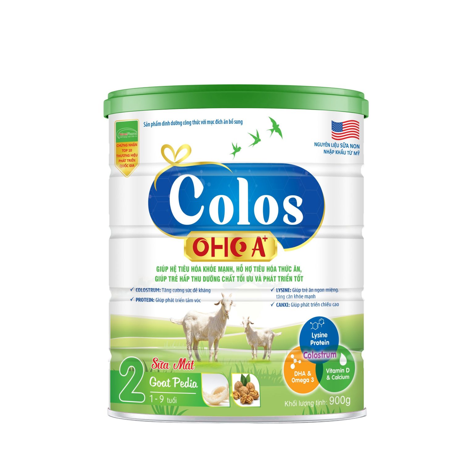 Colos Oho A+ Pedia Goat - Tiêu Hóa Khỏe Mạnh, Hấp Thu Tối Ưu