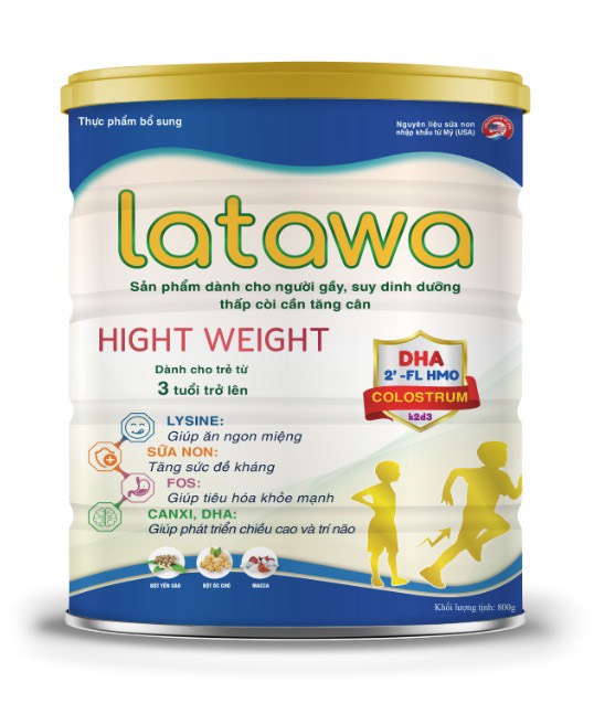 Latawa Hight Weight - Sản Phẩm Dành Cho Người Gầy, Suy Dinh Dưỡng Thấp Còi Cần Tăng Cân