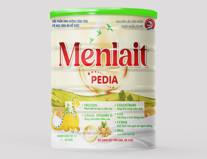 Menlait PEDIA cho trẻ từ 1 - 10 tuổi giúp phát triển trí tuệ và tầm vóc