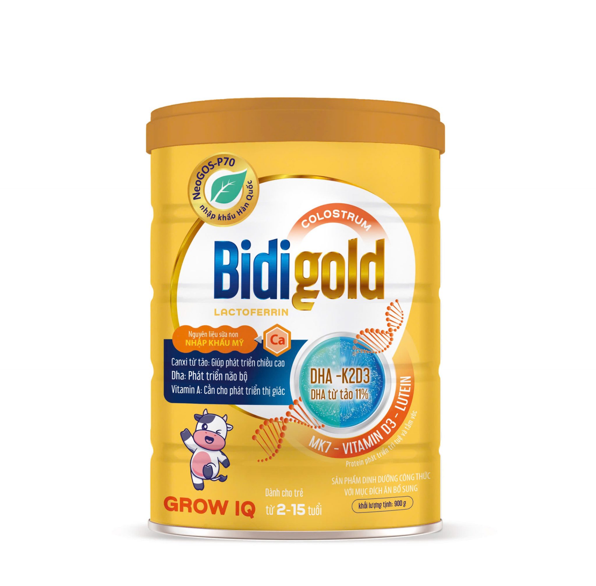 Bidigold Grow IQ - Dinh Dưỡng Dành Cho Trẻ Từ 2-15 Tuổi