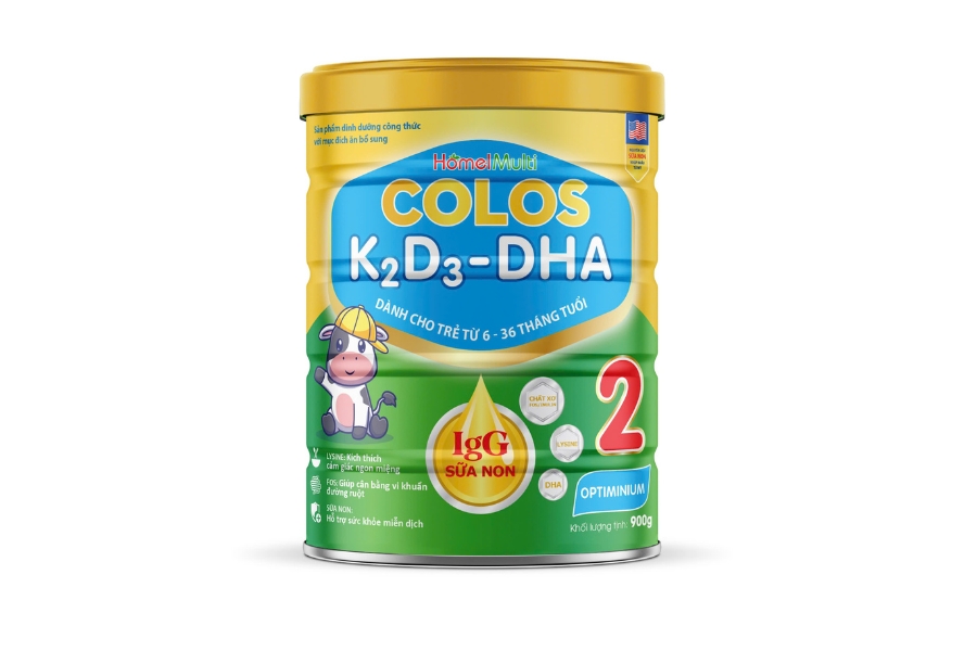 HomelMulti Colos K2D3 - DHA Optiminium: Dành Cho Trẻ Từ 06-36 Tháng Tuổi