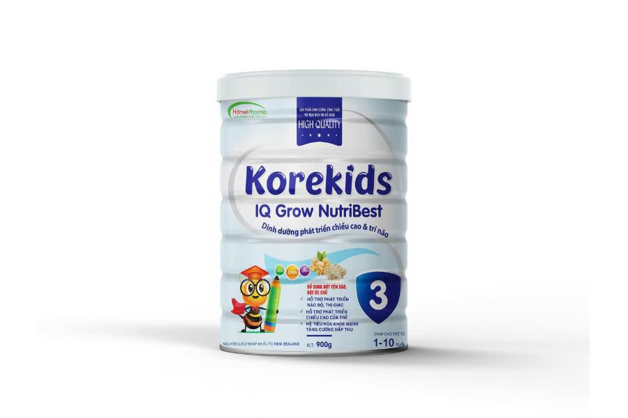 Korekids IQ Grow Nutri Best - Phát Triển Chiều Cao Và Trí Não Cho Trẻ Từ 1-10 Tuổi