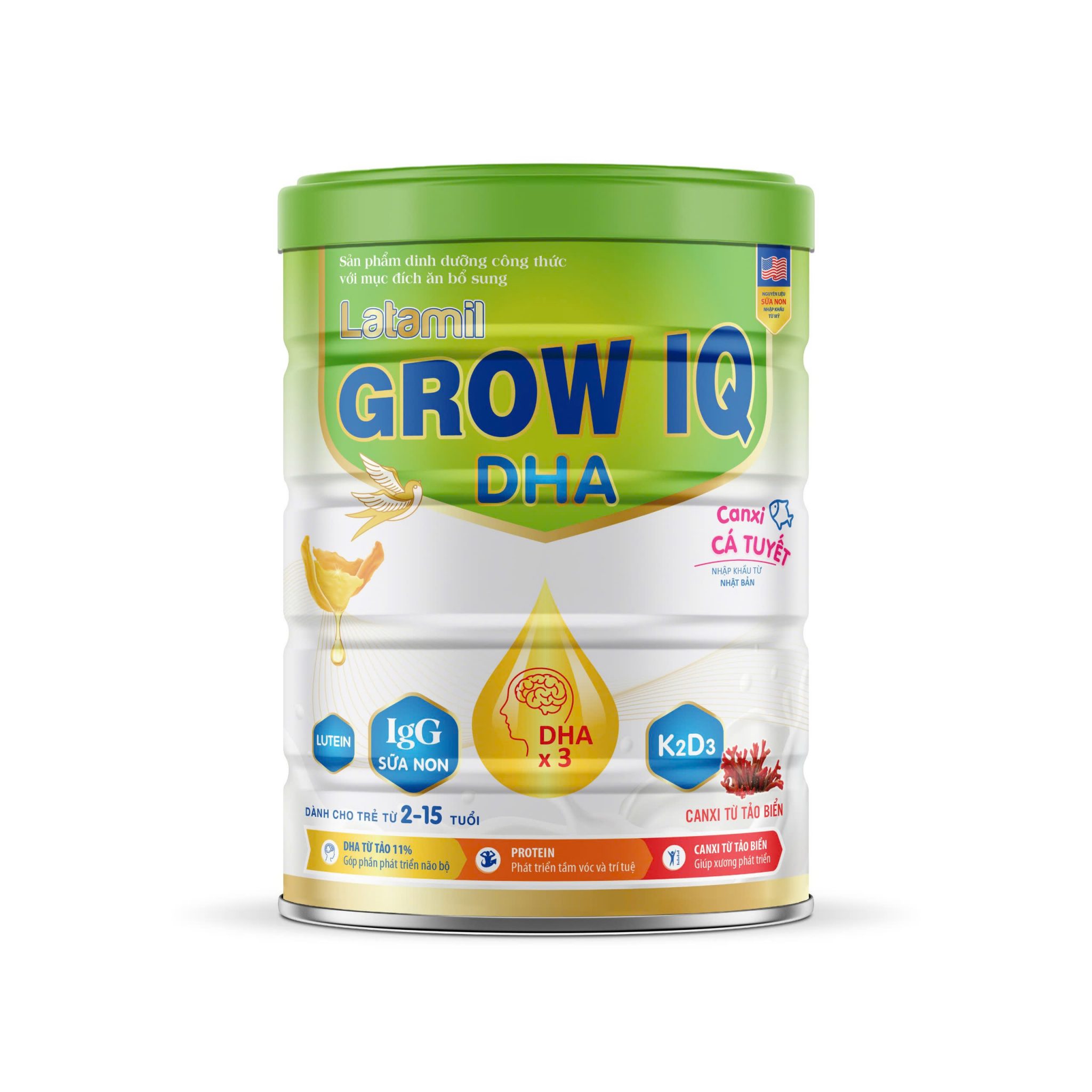 Latamil Grow IQ DHA - Dinh Dưỡng Dành Cho Trẻ Từ 2-15 Tuổi