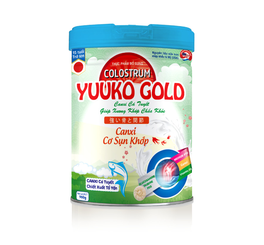 YUUKO GOLD CANXI Cơ Sụn Khớp - Giúp Xương Chắc Khỏe